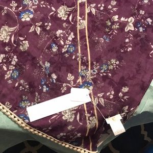 Beautiful, vibrant purple shawl.